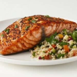 Smoked Salmon with Beet & Quinoa Salad