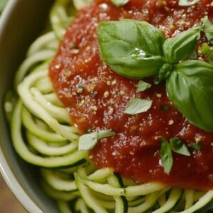 Zoodles & Mushroom Marinara