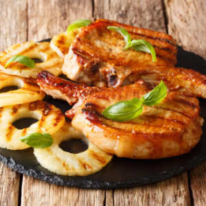 Achiote Pork with Grilled Pineapple