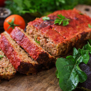 Meatloaf with Green Beans