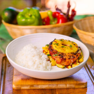 Achiote Pork with Grilled Pineapple
