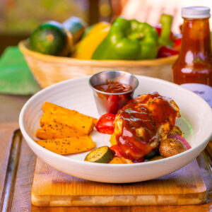 BBQ Chicken with Grilled Veggies