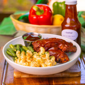 Country Ribs with Protein Mac