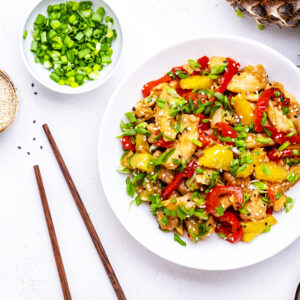 Pineapple Chicken with Coconut Rice