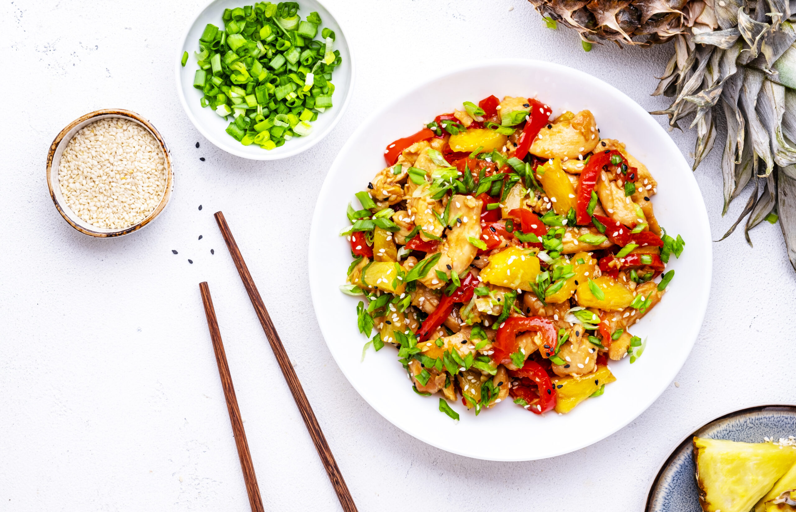 Pineapple Chicken with Coconut Rice